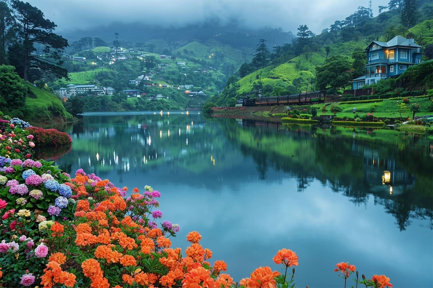 Ooty, officially Udhagamandalam, is a hill town in the Tamil Nadu Nilgiri Mountains of southern India. Known for its cool climate, tea estates, and colonial-era heritage, it is one of India's most popular mountain destinations and serves as a gateway to the scenic Nilgiri's region.